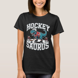 Hockeysaurus Eishockeyspieler Dinosaurier T-Rex Di T-Shirt