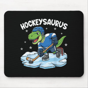 Hockeysaurus Lustiger Dinosaurier Hockey Kind Jung Mousepad