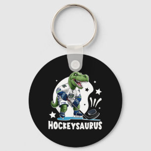 Hockeysaurus Lustiger Dinosaurier Hockey Kinder Ho Schlüsselanhänger