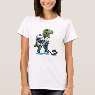Hockeysaurus Lustiger Dinosaurier Hockey Kinder Ho T-Shirt