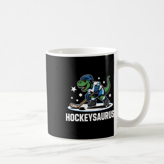 Hockeysaurus T-Rex Hockey Dinosaurier _1  Kaffeetasse (Rechts)