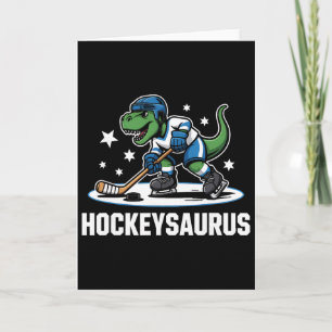 Hockeysaurus T-Rex Hockey Dinosaurier _1 Karte