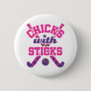 Hockeyschläger mit Sticks Button