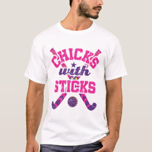Hockeyschläger mit Sticks T-Shirt