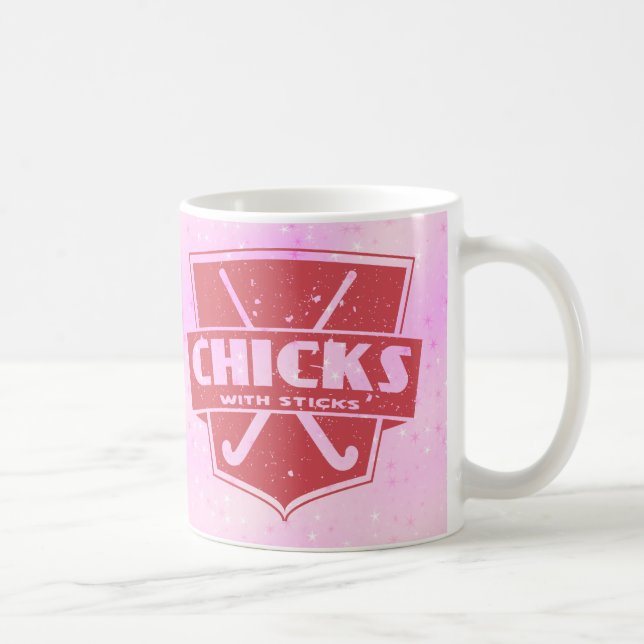Hockeyschläger mit Sticks-Tasse Tasse (Rechts)