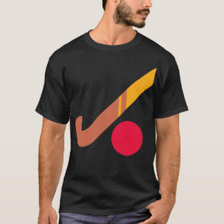Hockeyschläger und Kugelhockeygeschenk T-Shirt