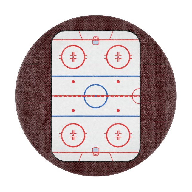Hockeyspiel-Begleiter-Eisbahnen-Diagramm Schneidebrett (Vorderseite)