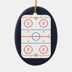 Hockeyspiel-Begleiter-Kohlenstoff-Faser-Art Keramikornament
