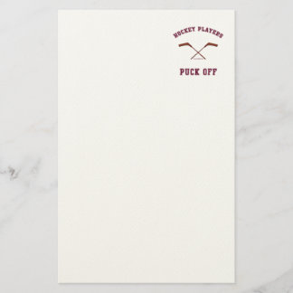 Hockeyspieler abziehen briefpapier