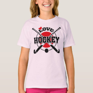 Hockeyspieler, Crossed Hockey Sticks T-Shirt
