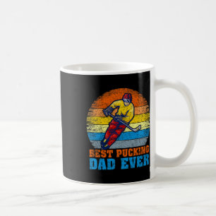 Hockeyspieler der Herren Vintage Bester Puck schla Kaffeetasse