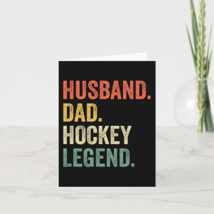 Hockeyspieler Ehemann Vater Hockeylegende Vintage Karte