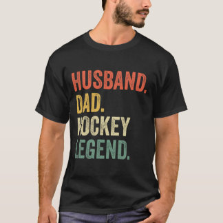 Hockeyspieler Ehemann Vater Hockeylegende Vintage  T-Shirt
