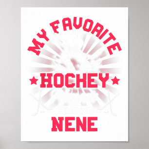 Hockeyspieler Eis Mein Lieblings-Hockeyspieler ruf Poster