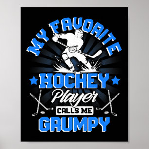 Hockeyspieler Eis Mein Lieblings-Hockeyspieler ruf Poster