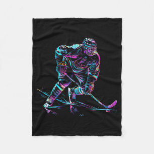 Hockeyspieler Eishockey Leistung Fleecedecke