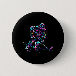 Hockeyspieler Eishockeyleistung Button