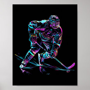 Hockeyspieler Eishockeyleistung Poster