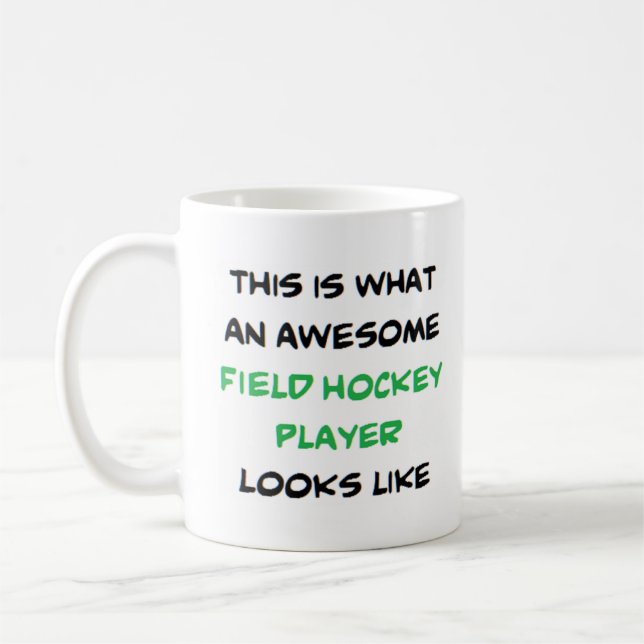 Hockeyspieler, phantastisch kaffeetasse (Links)