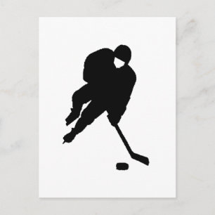 Hockeyspieler Postkarte