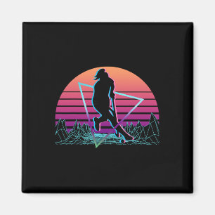 Hockeyspieler Retro _1 Magnet