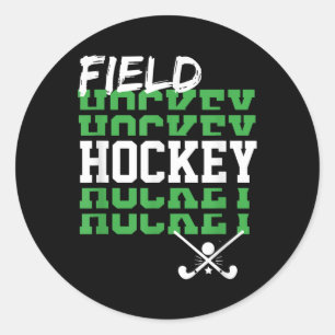 Hockeyspieler sagt Fans Spieltag Team Trainer Runder Aufkleber