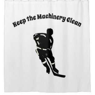Hockeyspieler Sportdesign Duschvorhang