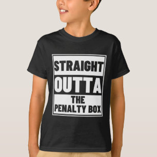 Hockeyspieler Straight Outta Strafbank Lustiges Ei T-Shirt