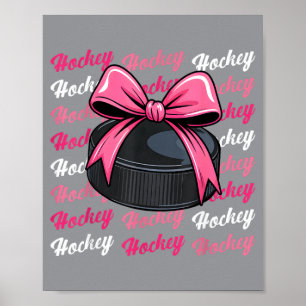 Hockeyspieler Team Trainer Kokette Schleife Frauen Poster