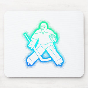 Hockeyspieler Torwart Männer Jungen Eishockey Torh Mousepad