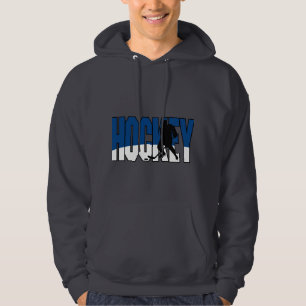 Hockeytext blau hoodie