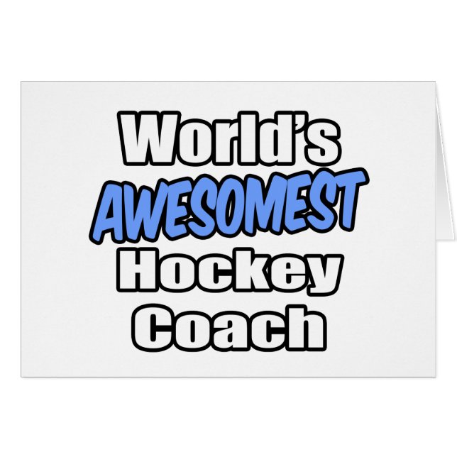 Hockeytrainer der Welt (Vorderseite (Horizontal))