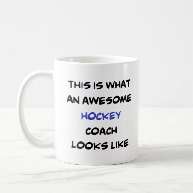 Hockeytrainer, phantastisch kaffeetasse (Links)