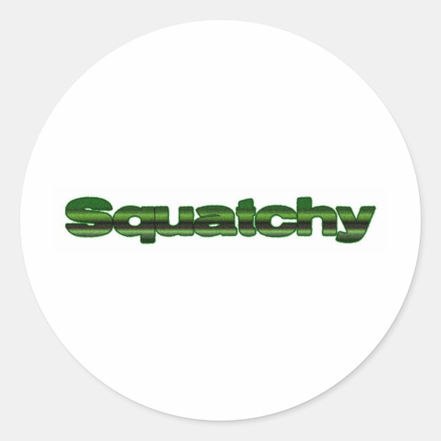 hockig runder aufkleber (Vorderseite)