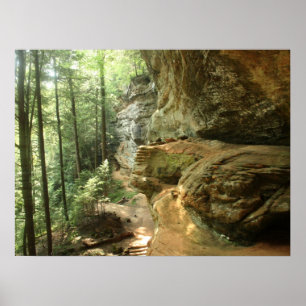 Hocking Hills Cliff Poster