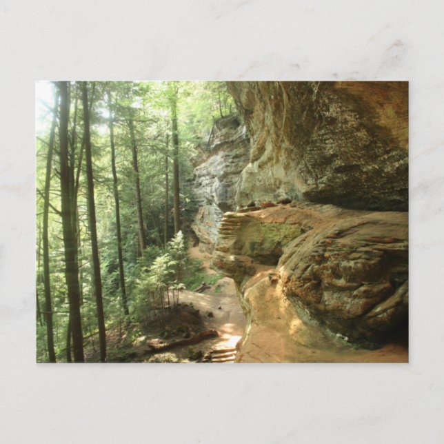 Hocking Hill's Cliff Postkarte (Vorderseite)