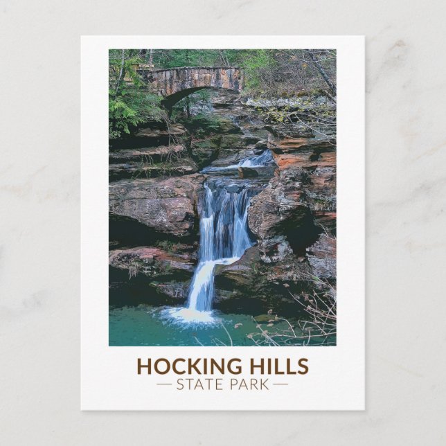 Hocking Hills Staat Park/Garten: Postkarte (Vorderseite)