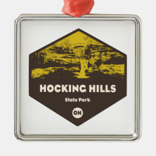 Hocking Hills Staat Park, Ohio Ornament Aus Metall