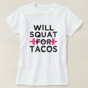 Hockt für das Shirt der lustigen Frauen des Tacos