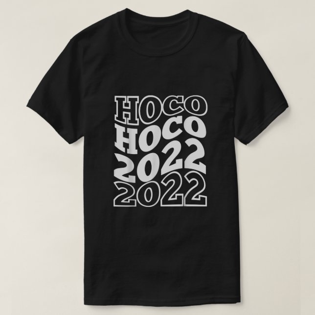 Hoco 2022 Homoming Funny Football Game Day Schoo T-Shirt (Design vorne)