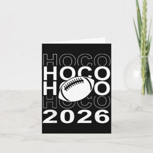 Hoco 2026 American Football Heimspiel-Tag Karte