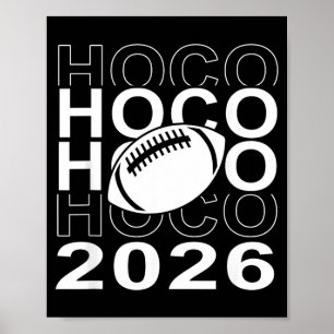 Hoco 2026 American Football Heimspiel-Tag Poster