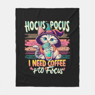 Hocus Focus - Ich brauche Kaffee, um mich zu konze Fleecedecke