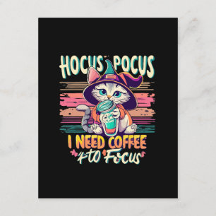 Hocus Focus - Ich brauche Kaffee zum Konzentrieren Begleitkarte