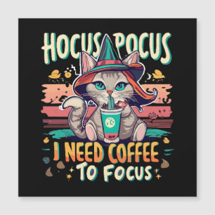 Hocus Focus - Ich brauche Kaffee zum Konzentrieren Magnetkarte