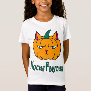 Hocus pawcus Halloween-Kürbis Ingwerkatze Magie T-Shirt