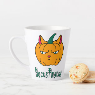 Hocus pawcus Halloween Kürbisinger Katzenmagie Milchtasse