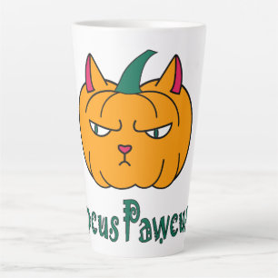 Hocus pawcus Halloween Kürbisinger Katzenmagie Milchtasse
