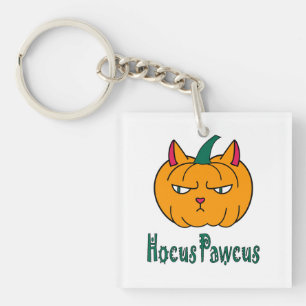 Hocus pawcus Halloween Kürbisinger Katzenmagie Schlüsselanhänger