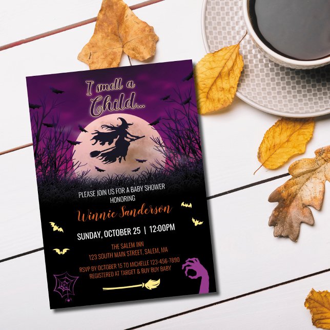 Hocus Pocus Baby Shower Einladung (Von Creator hochgeladen)